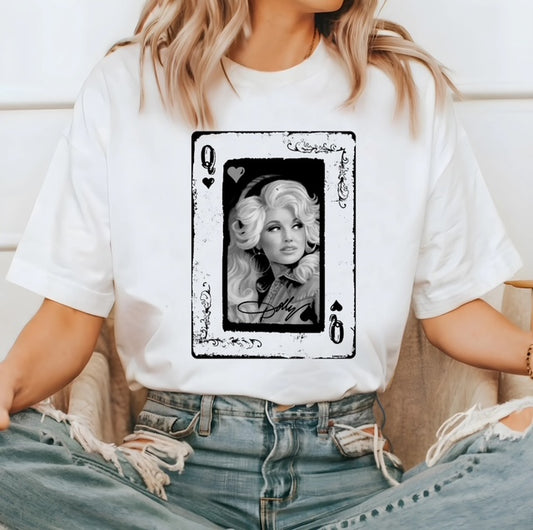 Dolly Queen of Hearts - Black Print