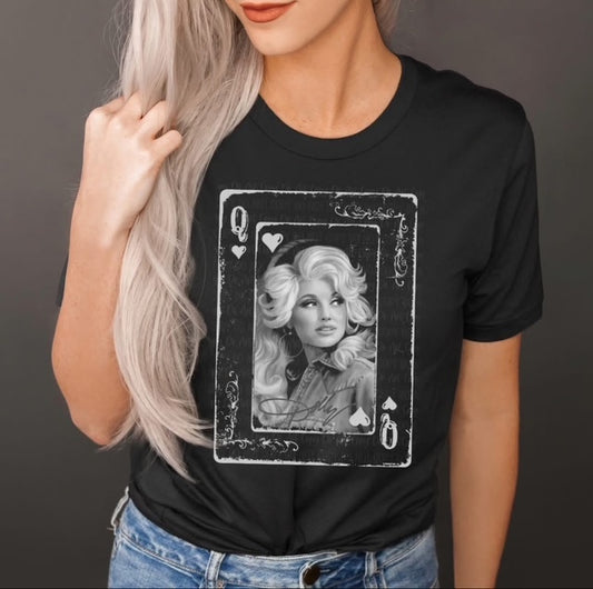 Dolly Queen of Hearts - White Print